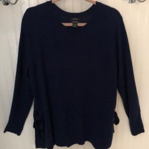 Halogen Side Tie Cashmere Sweater